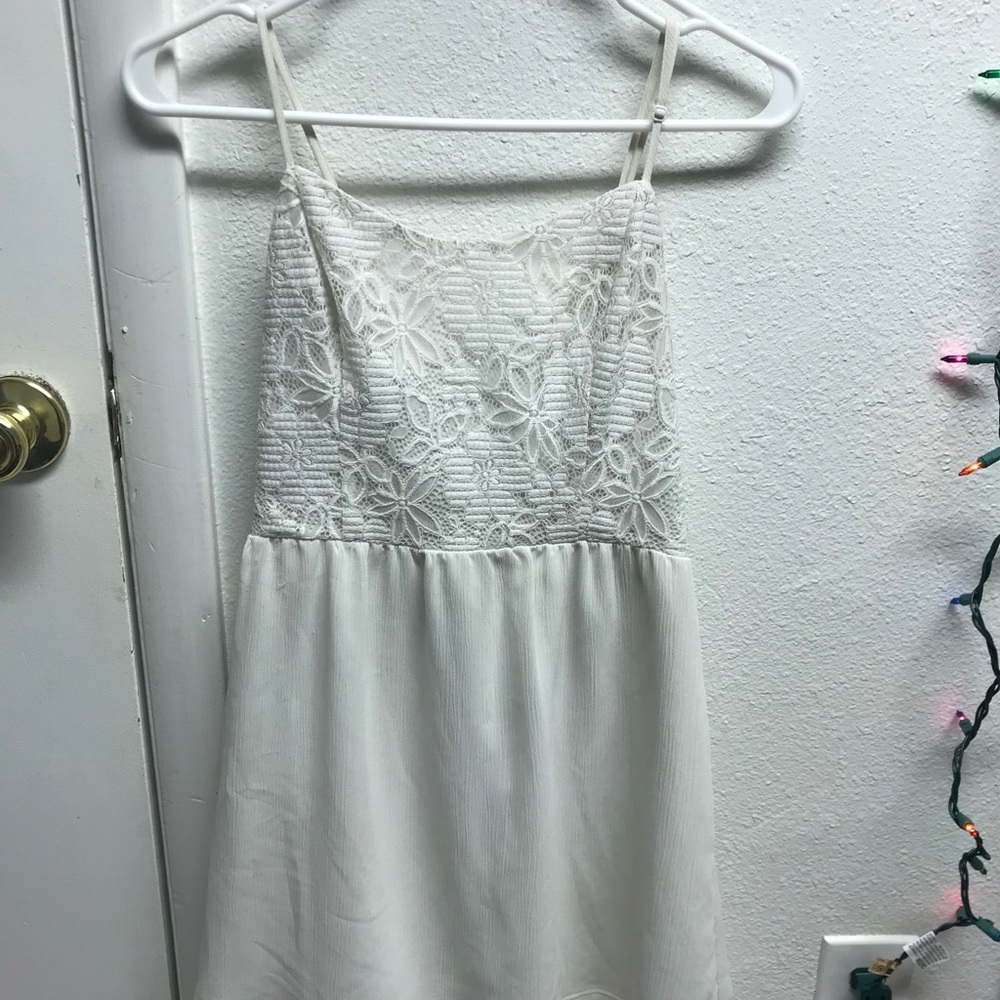 White floral dress